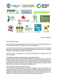 Civil society letter on the EU Protein Plan