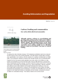 Carbon Trading and communities - How carbon offsets affect local communities
