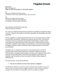 NGO recommendations on deforestation regulation