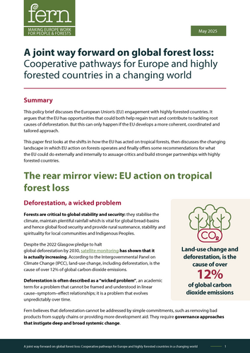A joint way forward on global forest loss
