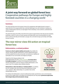 A joint way forward on global forest loss