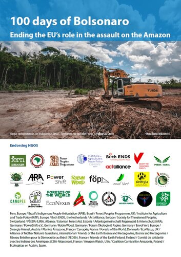 100 Days of Bolsonaro - Ending the EU’s role in the assault on the Amazon
