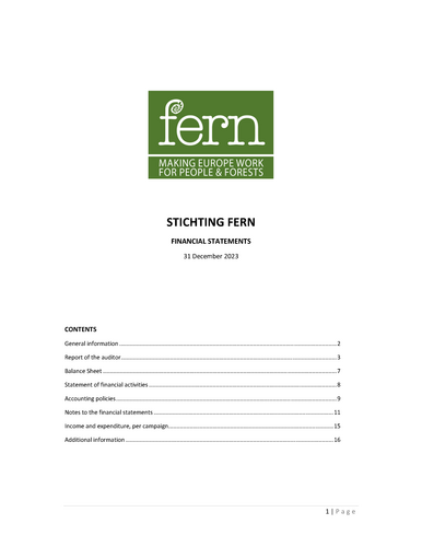 Financial Statements for the year ended 31 December 2023