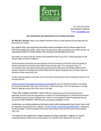 One step forward, two steps back for EU on climate and forests