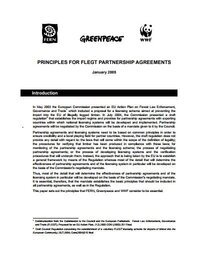 Principles for FLEGT Partnership agreements