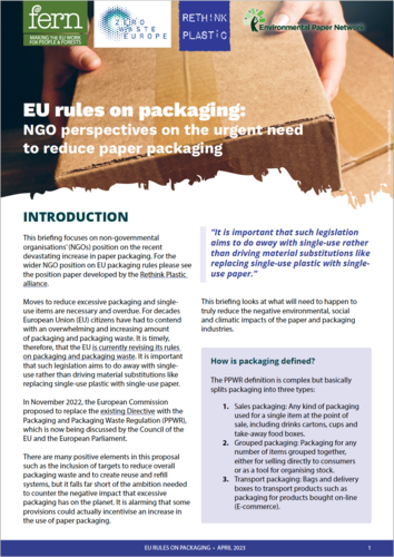 EU rules on packaging