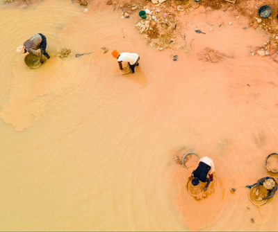 Gold mining and deforestation