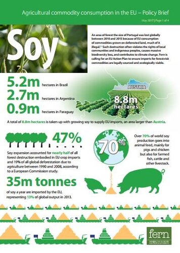 EU consumption of soy and deforestation