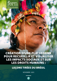 Création d'une plateforme pour recueillir et visualiser les impacts sociaux et sur les droits humains : Leçons tirées du Brésil