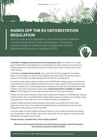 Hands off the EU Deforestation Regulation
