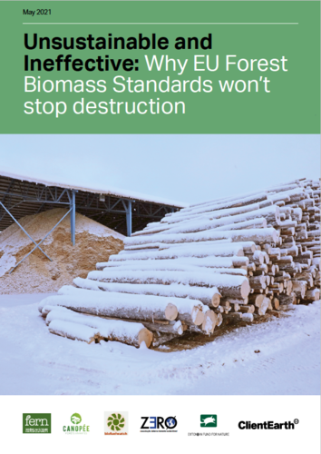 Unsustainable and Ineffective: Why EU Forest Biomass Standards won't stop destruction