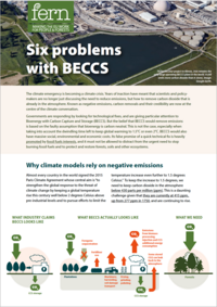 Six problems with BECCS