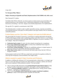 Ensuring equitable and timely implementation of the EUDR in the coffee sector