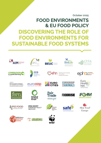 Food environments & EU food policy