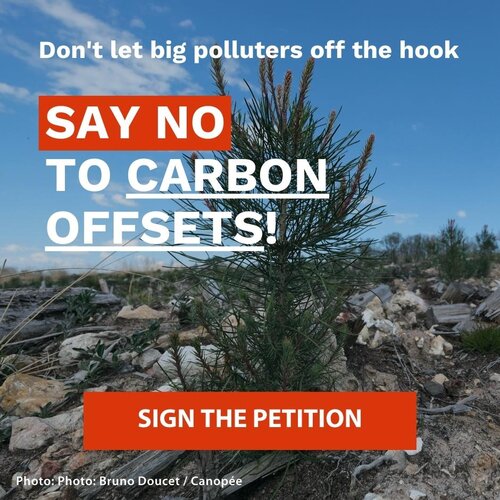 EU: Don't let big polluters off the hook. Say no to carbon offsets!