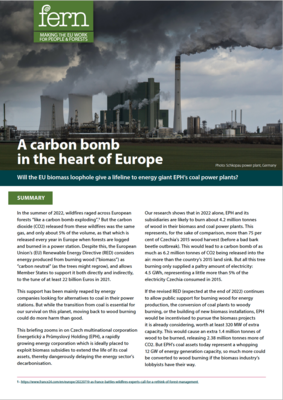 A carbon bomb in the heart of Europe