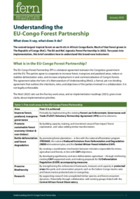 Understanding the EU-Congo Forest Partnership