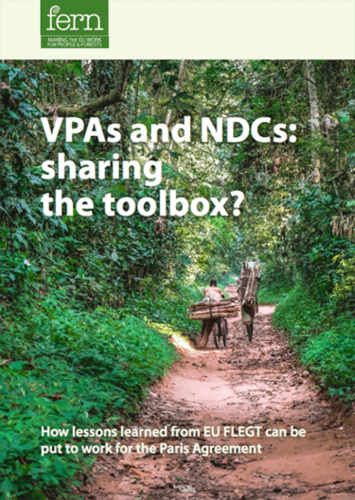 VPAs and NDCs: Sharing the Toolbox? – How lessons learned from EU FLEGT can be put to work for the Paris Agreement