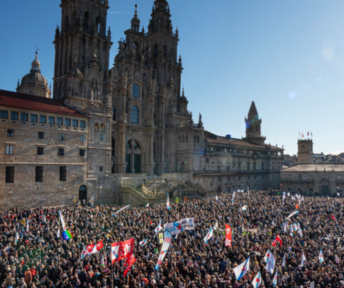 Uprising in Santiago de Compostela against pulp mill with EU link