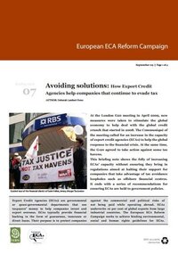 Avoiding solutions: How Export Credit Agencies help companies that continue to evade tax