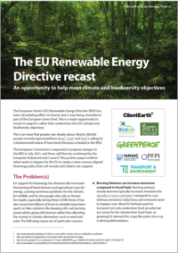 The EU Renewable Energy Directive Recast