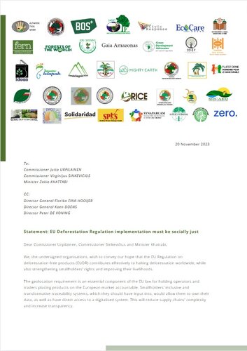 EU Deforestation Regulation implementation must work for small-scale farmers