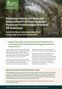 Perjanjian Kemitraan Ekonomi Komprehensif UE-Indonesia dan Perjanjian Perlindungan Investasi UE-Indonesia
