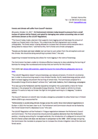 Forests and climate will suffer from Council’s decision