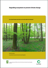 Degrading ecosystems to prevent climate change. Can Czech forests and soils survive the dash for biomass?