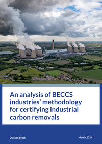An analysis of BECCS industries' methodology for certifying industrial carbon removals