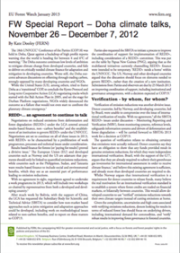 Doha climate talks: ForestWatch special issue